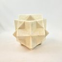 Ver imagem 4 de Escultura Geométrica Decorativa Branca 17cm Resina G