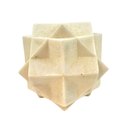 Ver imagem 1 de Escultura Geométrica Decorativa Branca 17cm Resina G