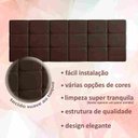 Ver imagem 6 de Cabeceira para Cama Casal Bia1,40 Estofada Suede Marrom - Rede Móveis