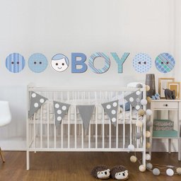 Adesivo de Parede para Quarto de Bebê Boy - 1