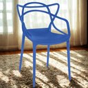 Ver imagem 2 de Cadeira de Jantar Allegra Prática Empilhável - Azul Petróleo