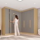 Ver imagem 7 de Guarda-Roupa de Canto Modulado com Espelho 9 Portas 4 Gavetas França