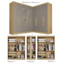 Ver imagem 4 de Guarda-Roupa de Canto Modulado com Espelho 9 Portas 4 Gavetas França