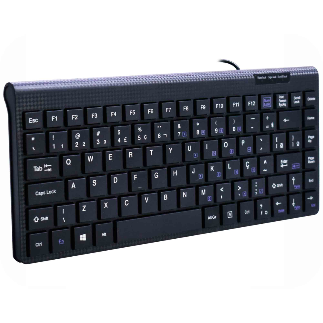 Teclado Compacto Kb-d428 Usb Preto