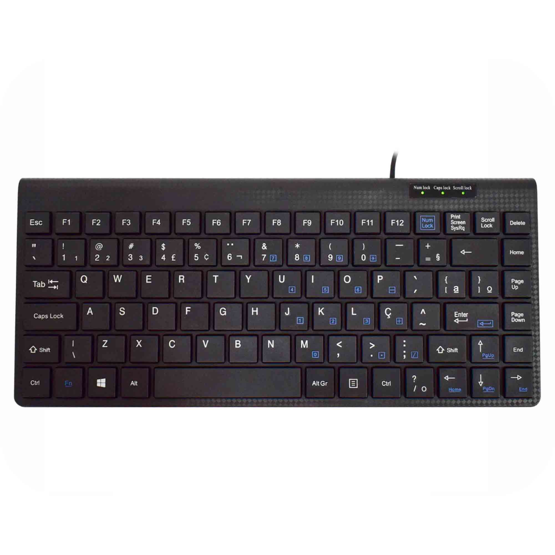 Teclado Compacto Kb-d428 Usb Preto - 2