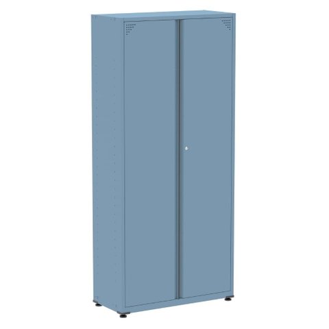 Armário Alto 2 Portas Pandin 90 Cm (largura) Inmetro Estrutura e Portas Aço Azul Dali C/ Chave