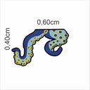 Ver imagem 2 de Tapete Capacho Polvo Azul Royal 60x40 Cm.