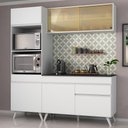 Ver imagem 3 de Armário de Cozinha Compacta 182cm Veneza Multimóveis V3695 Branco