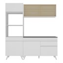 Ver imagem 7 de Armário de Cozinha Compacta 182cm Veneza Multimóveis V3695 Branco