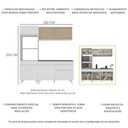 Ver imagem 4 de Armário de Cozinha Compacta 182cm Veneza Multimóveis V3695 Branco