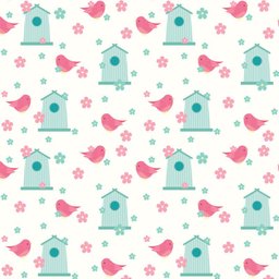 Papel de Parede Infantil Casa de Passarinho 2,70x0,57m - 3