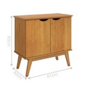 Ver imagem 2 de Buffet Linha Dourada 2 Portas MDF 81cm Cinamomo Casah Marrom