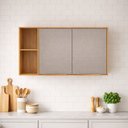 Ver imagem 1 de Armário Aéreo 120cm Plena 2 Portas Cinamon Touch Nude Prime Tx Demóbile