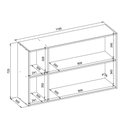 Ver imagem 2 de Armário Aéreo 120cm Plena 2 Portas Cinamon Touch Nude Prime Tx Demóbile