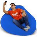 Ver imagem 3 de Puff Gamer Flex - Pufe Azul Royal com Pérolas de Eps/capa Removível