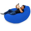Ver imagem 2 de Puff Gamer Flex - Pufe Azul Royal com Pérolas de Eps/capa Removível