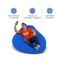 Ver imagem 6 de Puff Gamer Flex - Pufe Azul Royal com Pérolas de Eps/capa Removível