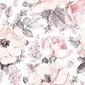 Papel de Parede Adesivo Floral Rosa Pastel 2,70x0,57m - 2