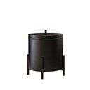 Ver imagem 2 de Lixeira Preta Cesto Banheiro 6 Litros Alumínio Suspensa Cozinha Escritório Level - Édecasamóveis