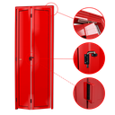 Ver imagem 2 de Porta Alumínio Camarão Lambril D.L25 Vermelho 60 Brimak