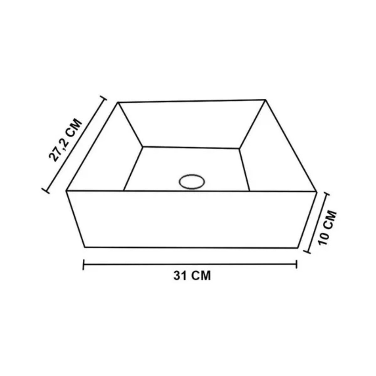 Cuba para Banheiro de Apoio Prisma Branca Cozimax - 6