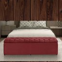 Ver imagem 2 de Báu calçadeira sapateira Dubai 1,58 Mt-Suede Vermelho GAT MAGAZINE