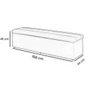 Ver imagem 4 de Báu calçadeira sapateira Dubai 1,58 Mt-Suede Vermelho GAT MAGAZINE