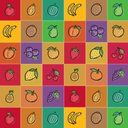 Ver imagem 2 de Adesivo de Azulejo Cozinha Frutas Coloridas 10x10 cm 100un