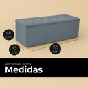 Ver imagem 1 de Recamier Bau Estofado Casal King Padrão Anita 195 Cm Veludo