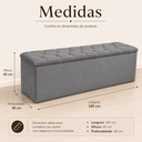 Ver imagem 3 de Recamier Bau Estofado Casal King Padrão Anita 195 cm Veludo