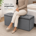 Ver imagem 5 de Recamier Bau Estofado Casal King Padrão Anita 195 cm Veludo