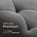 Ver imagem 4 de Recamier Bau Estofado Casal King Padrão Anita 195 cm Veludo