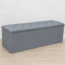 Ver imagem 3 de Recamier Bau Estofado Casal King Padrão Anita 195 Cm Veludo