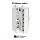 Ver imagem 3 de Guarda-Roupa Modulado de Canto 3 Portas com Espelhos Branco Neo Madesa