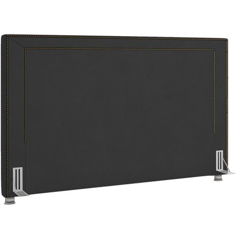 Cabeceira Cama Box Casal 195 Cm P05 Berlim Veludo Preto - Lyam