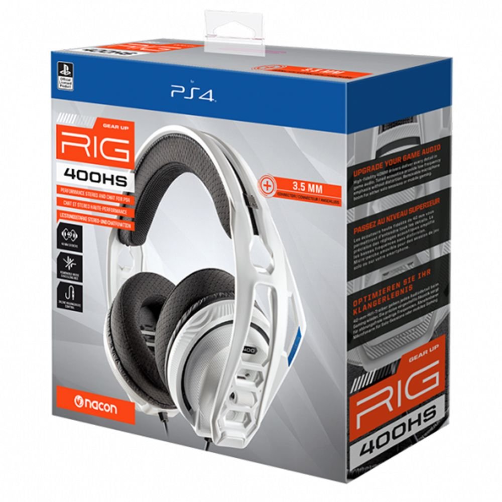 Fone de ouvido Nacon Rig 400HS para Playstation 4 Y 5 - Blanco ...