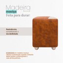 Ver imagem 7 de Puff Decorativo Urban Corino para Sala Quarto Hall de Entrada Compacto Assento Extra Peroba