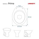 Ver imagem 3 de Assento Sanitário Prima Branco para Vaso Lorenzetti