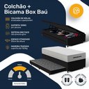 Ver imagem 5 de Cama Box Baú com Colchão de Molas Ensacadas Ortobom One Face Plenno Superpocket + Auxiliar de