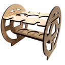 Ver imagem 1 de Mini Adega Mdf para 03 Garrafas