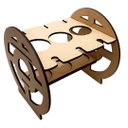 Ver imagem 3 de Mini Adega Mdf para 03 Garrafas