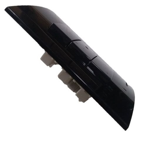Conjunto 4x2 Linha Ebony Sleek Alto Brilho Margirius 4x2" 3 Interruptores Simples