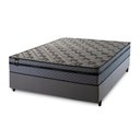 Ver imagem 5 de Conjunto Cama Box Casal c/ Molas Ensacadas Montreal Cinza 138x188x64
