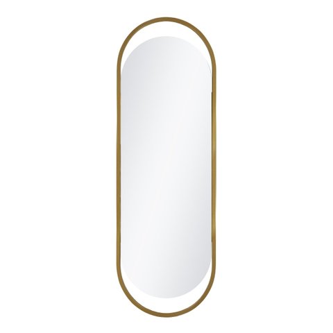Espelho Decorativo Glam Dourado 153x43cm Oblongo