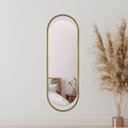Ver imagem 3 de Espelho Decorativo Glam Dourado 153x43cm Oblongo
