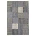 Ver imagem 2 de Tapete New Búzios Patchwork 2,50x3,50m Cinza Sisal Sintético