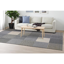 Ver imagem 4 de Tapete New Búzios Patchwork 2,50x3,50m Cinza Sisal Sintético