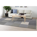 Ver imagem 4 de Tapete New Búzios Patchwork 2,50x3,50m Cinza Sisal Sintético