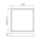 Ver imagem 4 de Painel de Led Stella Quadrado Deep de Sobrepor Recuado 28w Bivolt Preto 4000k Luz Neutra