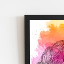 Ver imagem 2 de Quadro Tartaruga Animal Aquarela Natureza Moldura 30x40cm